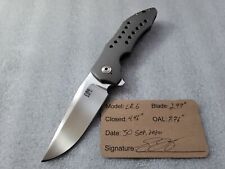 Ed Cope Knives LR. 6, Hand Satin CPM-154, Contoured Ti, Tom Mayo Style Holes picture