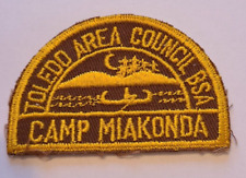 Toledo Area Council Patch, Camp Miakonda, Boy Scouts of America, Brown picture