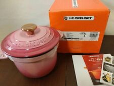 Le Creuset Cocotte Every 18cm Berry Rice Pot Copper Knob with inner lid UNUSED picture