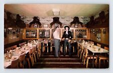 Postcard South Dakota Pierre SD Falcon Cafe Casey Tibbs Trophy Room 1960s Chrome picture