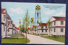 1943 Denver Colorado Fitzsimons Hospital Medical Tech Barracks Postcard & Cancel picture