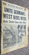 1949 May 29 SUNDAY NEWS New Yorks Picture Newspaper NYC Baseball Dodgers Yankees picture