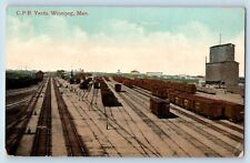 Winnipeg Manitoba Canada Postcard View Of C P R Yards Posted Antique c1910's picture