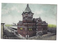 c1910 Pennsylvania L&N Railroad Station Cincinnati Ohio OH Postcard POSTED picture