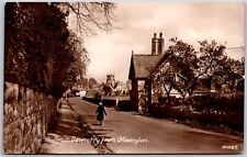 Oswestry from Maesylan, United Kingdom 1937 RPPC - Postcard picture