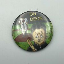 KIM JUNG IL Pinback Baseball Parody North Korean Supreme Leader Button Badge Pin picture