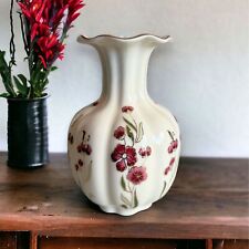 Vintage Zsolnay Hungary Hand Painted Floral and Gold Porcelain Vase picture