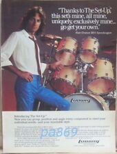 1981 LUDWIG DRUM full page color print ad - Alan Gratzer, REO Speedwagon, Set Up picture