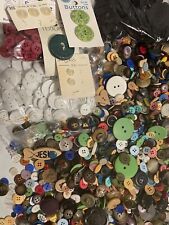BUTTONS 2.98 lbs pounds Random Sizes Ages Shapes Craft Sewing Art New & Used picture