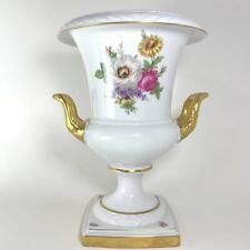 AK Kaiser German Porcelain Swan Handled Gilded Urn Vase 1440  picture