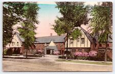 c1940s St Clair Michigan MI St Clair Inn Vintage Hand Colored Albertype Postcard picture