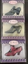 Lot of 3 Classic Collectible My Treasure Miniature Shoes in Boxes picture