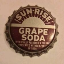 Vintage Sun - Rise Grape SODA, bottle cap Unused NOS  picture