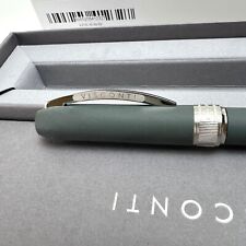 $180 NEW Italy VISCONTI Rembrandt Men's Chrome Eco-Logic Hemp Ballpoint Pen picture