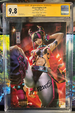 CGC SS 9.8~Street Fighter 6 #4~Artgerm NYCC Virgin Juri Variant~Signed Chew~ picture