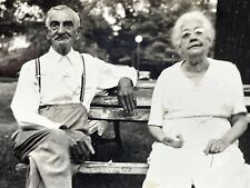 UB Photograph Cute Old Elderly Couple Handsome Man Sweet Old Lady 1947 picture