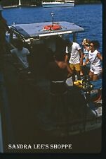 Kodak Slide 1966 Big Island Hawaii Kealakekua Bay People on Small Boat #398 picture