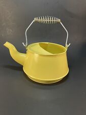 Vintage Like Yellow Kettle Wear TeaPot. Cutest Rare Bright Yellow Teapot picture