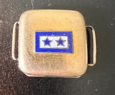 WW1 2 SON IN SERVICE BLUE STAR Locket  ENAMEL ROLLED/GOLD FILLED ANTIQUE WW2 picture