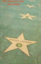 Postcard-Hollywood Walk of Fame California, Charles Laughton, Lloyd Nolan  1944 picture