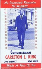 Re-Elect Congressman Carleton J. King, 30th Congressional District, NY, 1964 picture
