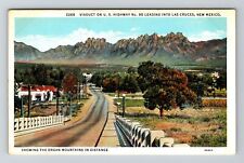 U.S Hwy 80 NM-New Mexico, Organ Mountains, Scenic, Vintage Postcard picture