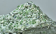 Very Unique Rare Tiny Green Demantoid Garnet Crystal Cluster On Matrix  30 Gram picture