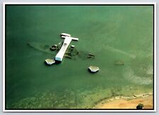Aerial Above Oahu and the USS Arizona Memorial Pearl Harbor Hawaii 6x4 Postcard picture