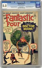 Fantastic Four #5 CGC 8.0 1962 0631937006 1st app. Doctor Doom picture