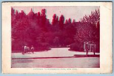 Early Card~ Non Postcard Back~ Entrance To Morning Side Park, New York City, NY picture