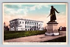 Charlestown MA- Massachusetts, Colonel William Prescott Statue, Vintage Postcard picture