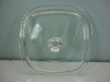 Vintage Glass Square Lid with Knob E-11 NO Brand name on the lid picture