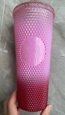 Starbucks 2022 Gradient Pink Diamond Studded Cold Cup Venti Tumblers 24oz Gift picture