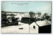 c1910's View Of Winter Scene Of 2nd St. River Greene Iowa IA Antique Postcard picture
