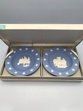 Wedgewood Jasperware Set of 2 Compotiers Yorkstown & Declaration of Independence picture