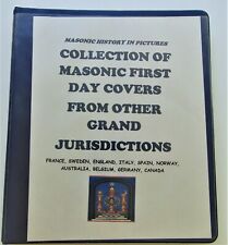 MASONIC FRIST DAY COVERS, 10 DIFFERENT FOREIGN COUNTRIES, 1967’S TO 1988.  picture