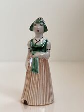 Vintage Mid Century L Hjorth Pottery Woman Figurine Denmark 4” picture