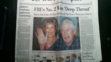 The Washington Post 2005 FBI's No. 2 Was 'Deep Throat' Newspaper Maryland picture