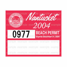 Nantucket Beach Permit Sticker Decal 2004 ACK picture
