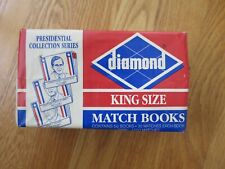 Vintage Unopened Diamond Presidential Series King Size Matchbook Case of 50 picture