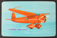 Lockheed Vega 1950's Airplane Card (NM) picture