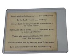 Antique Cabinet Card Photo 1880s Victorian In Hard Case Daily Affirmation Card picture