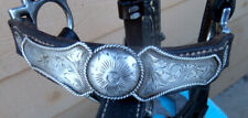 Vintage Filagree Large Sterling Silver Buckles Conchos Horse Show Halter w/Lead picture