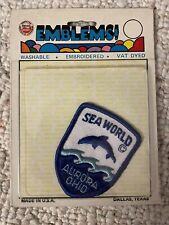 Vintage Sea World Aurora Ohio OH Marine Park Souvenir Embroidered Patch Badge picture