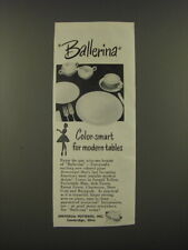 1950 Universal Potteries Ballerina Dinnerware Ad - Ballerina Color-smart picture