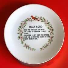 Vtg Decorative Prayer Plate 7