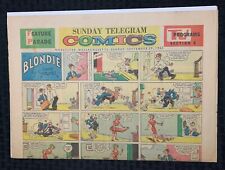 1963 Sept 29 SUNDAY TELEGRAM Comic Section 1pg GD 2.0 Flintstones / Blondie picture