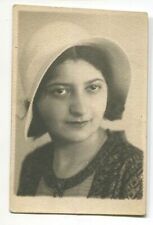 Judaica, a young Jewish woman in a hat, from Piotrków in the 1930s. picture