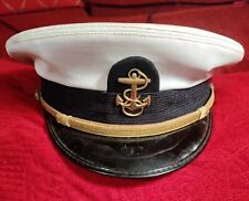 AUTHENTIC US NAVAL ACADEMY MIDSHIPMEN CAP and COVER. picture
