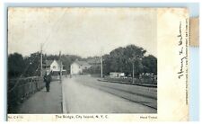 1907 The Bridge City Island New York City NY Posted Antique Postcard picture